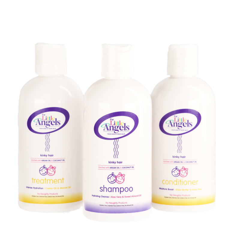 For Little Angels Conditioning Shampoo, Conditioner & Deep Treatment